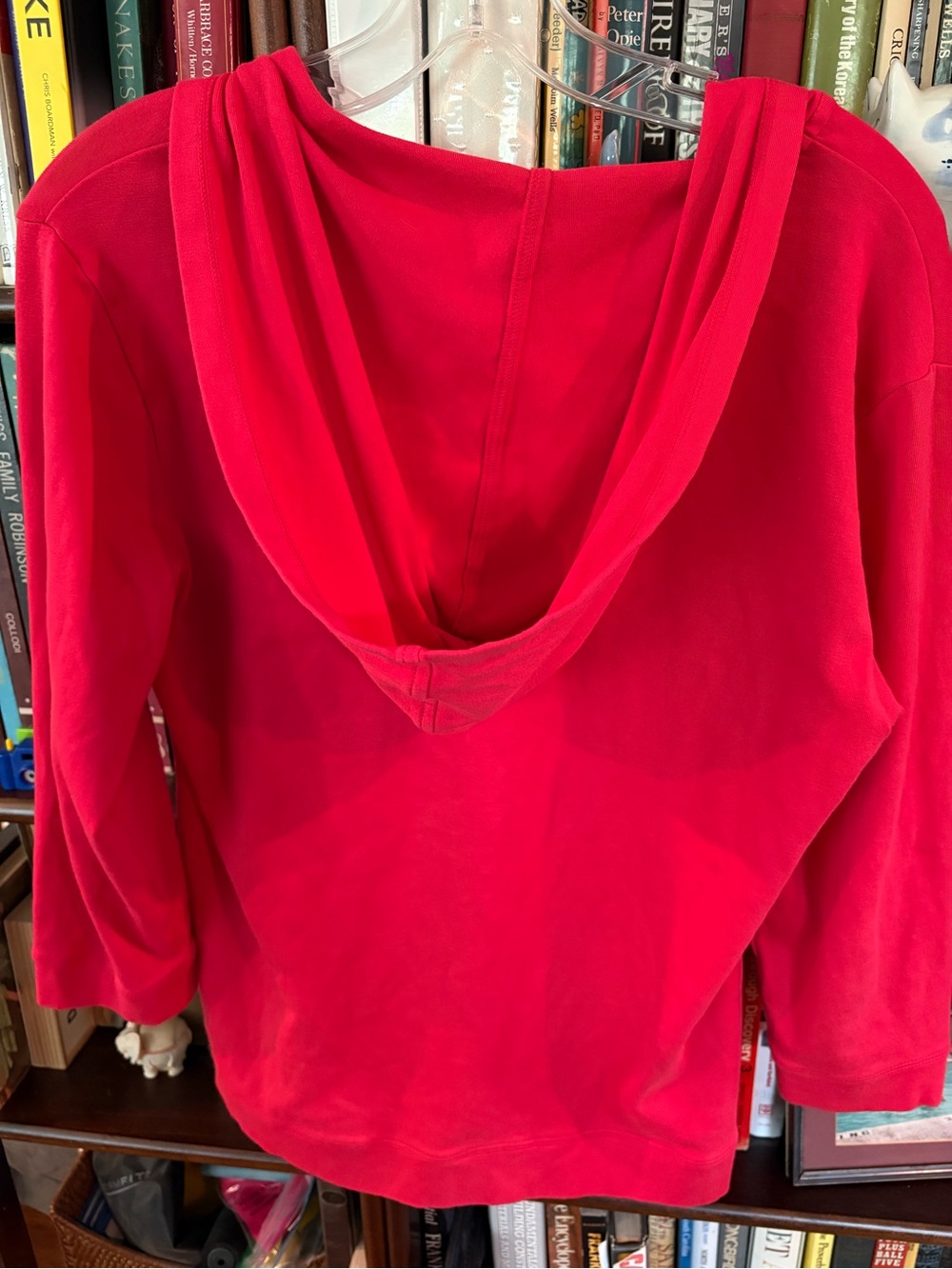 Chico's Bright Red Hooded Women's Top